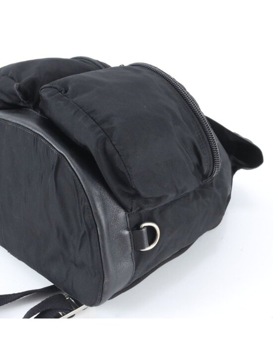 Prada Tessuto Nylon Triangle Logo Leather Backpack main image 10